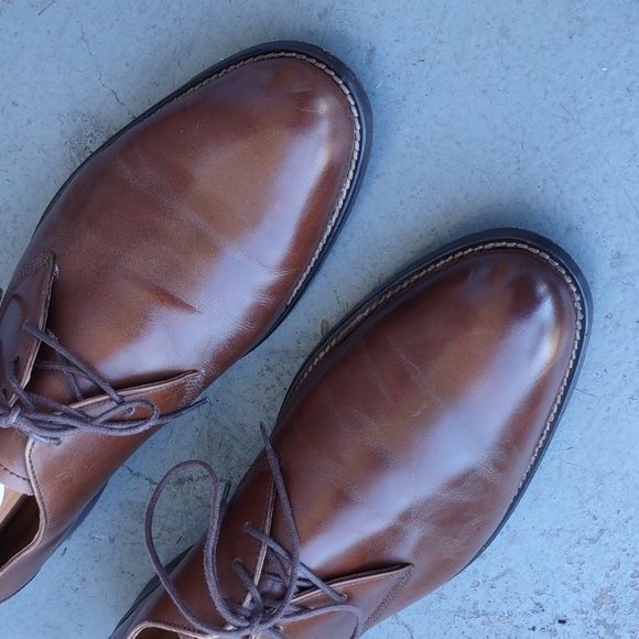 Johnston & Murphy Men\'s Sheepskin Brown Oxfords #15-1790 main image 6